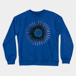 Spirograph Peacock Feather Bloom Crewneck Sweatshirt